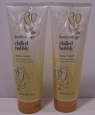Lot of 2 Bodycology CHILLED BUBBLY Body Cream 8oz (Each) - Image 1 of 2
