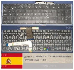 Clavier Qwerty Espagnol HP ENVY 17-3000 V128026A 665917-071 68YH0018A0-T-JIT - Bild 1 von 1