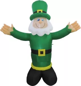 6ft Inflatable St Patrick's Day Leprechaun With White Beard (FREE SHIPPING) - Picture 1 of 1