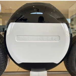 Fuji White Spare Tire Cover Portecor Fits for Defender 90 110 130 2020-2024 - Picture 1 of 11