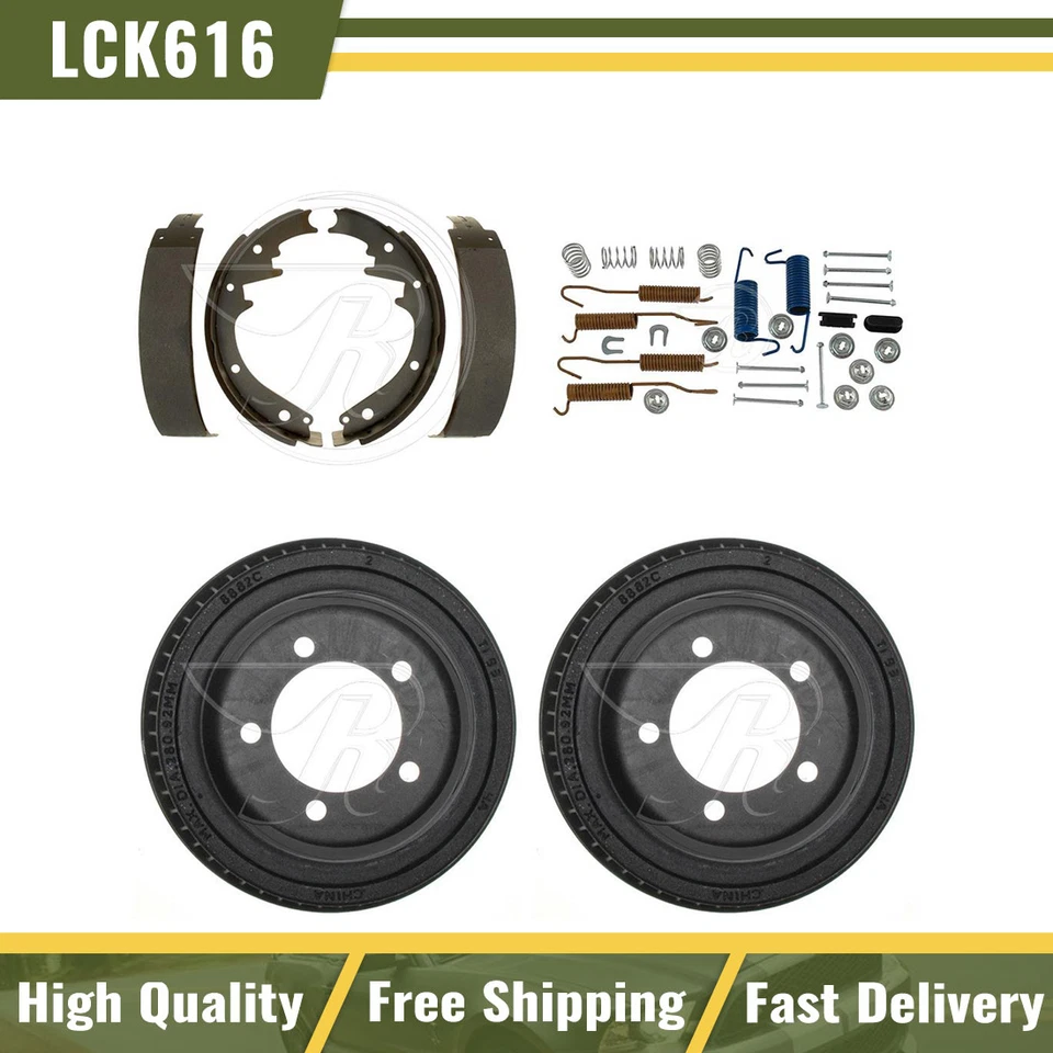Tambores de freno traseros y zapatas de freno kit de resorte de hardware para Jeep CJ5 1974 1975-1977 Foto 1 de 4