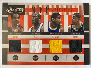 2011 Timeless Treasures MVP Game Used Patch Magic Iverson Malone Duncan + /25 SP - Picture 1 of 4