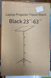 Projector Tripod Stand, Laptop Tripod Adjustable Height 23 to 63 Inch, Portable - Picture 1 of 1
