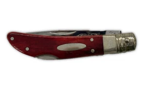 Vintage Kabar Knife, Wood Handle, Engraved Single Locking Blade - Picture 1 of 3