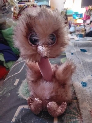 Ty Beanie Boos Henna The Ostrich Chick, Small Plush Soft Toy - Image 1 of 4