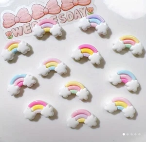15pcs Multicolored Rainbows For Croc Accessories Shoe Charm Charms - Picture 1 of 3
