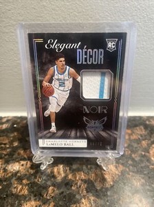 Elegant Decor * 2021 Panini NOIR LaMelo Ball Rookie Card Jersey Patch RC /75