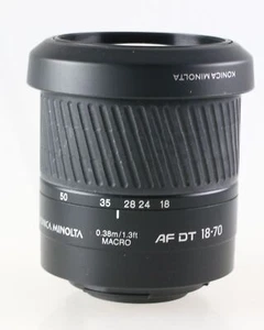 Konica Minolta AF DT 18-70Mm 18-70 Mm 3.5(22)-5.6 Zoom Lens Dynax Sony - Picture 1 of 4