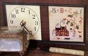 Homespun Elegance Winter Time Plain & Fancy Collection Clock or Frame Design - Picture 1 of 6
