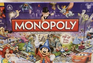 Monopoly Disney Theme Park Edition III Pop Up Castle Board Game Complete Rare ++ - Picture 1 of 10