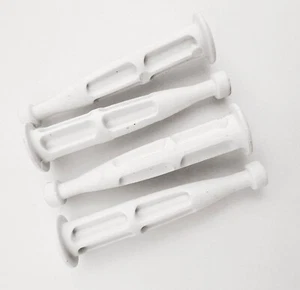 Ikea Plastic tap dowels drawer screws WHITE, Part # 145718 # 159553 (4-pack) NEW - Picture 1 of 2