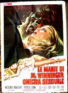 Póster de película italiana 2F" Le Manie di Mr. Winninger 46""x61"" años 70 - Imagen 1 de 1