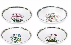 (4) Portmeirion Botanic Garden Set x 4 SOUP RIM PLATE Bowl Assorted England NEw - Picture 1 of 6
