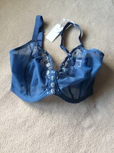 Elomi 34N (JJ) Denim Daisey Matilda Underwire Bra Style 8900 NWT - Picture 1 of 6