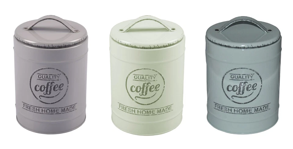 Metall Kaffeedose Vintage Kaffeebehälter Blechdose Vorratsdose Dekodose Teedose - Bild 1 von 1