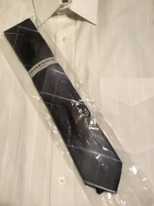 Black Brown Mens Tie - Picture 1 of 4