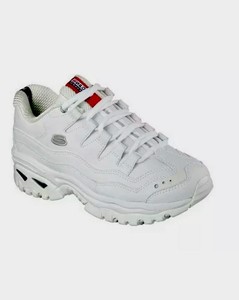 ladies leather skechers trainers