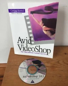 1995 Avid VideoShop 3.0.2 Macintosh Mac Video Editing Software CD W/ Manual - Picture 1 of 6