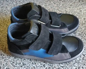 Naturino Ethan Boys Sneaker Shoes Suede/Leather Grey/Black Size US 12/EU 29 NEW - Picture 1 of 12