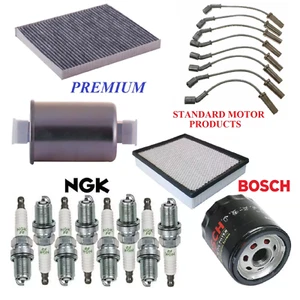 Tune Up Kit Filters Wire Spark Plugs For GMC YUKON V8 4.8L, SQUARE COIL 2004 - Picture 1 of 1
