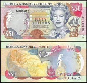 Bermuda 50 Dollars, 2007, P-54b, UNC - Picture 1 of 1