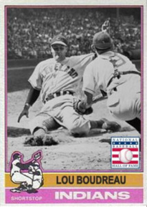 LOU BOUDREAU 76 CUSTOM ART CARD #### BUY 5 GET 1 FREE #### or 30% OFF 12 OR MORE