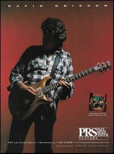 David Grissom 1997 Storyville PRS guitar ad original 8 x 11 advertisement print - Picture 1 of 3