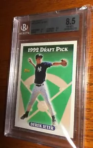 1993 Topps DEREK JETER #98 ROOKIE BGS 8.5 - NM-MINT+ - Picture 1 of 2