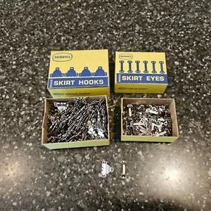 144 Sets Scovill Sewing Hooks And Eyes Closure Bra Trousers Skirt Dress Sewing D - Picture 1 of 5
