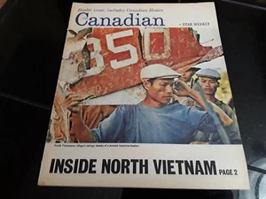 Vintage North Vietnam Canadian Star Weekly Magazine 1966 Rocket Richard Hockey - Picture 1 of 12