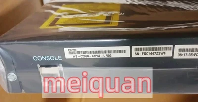 NEW Cisco Catalyst 2960 48 Port PoE Ethernet Switch WS-C2960-48PST-L ！ - Image 1 of 4