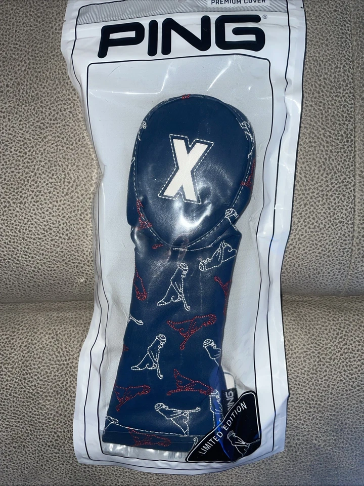 NEW Ping Red White Blue Dancing Mr. Pingman Players Hybrid Rescue Headcover - Image 1 of 1