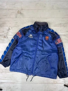 Vintage Kappa Barcelona 1996-97 Fußball Trainingsjacke Herren Gr. XL blau - Bild 1 von 24