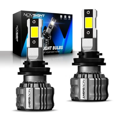 NOVSIGHT H11 H8 LED Headlight Globes Bulbs Kit Hi/Lo Beam 22000LM Brighter White - image 1 of 4