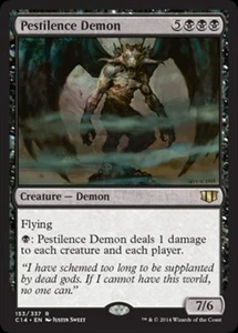 Pestilence Demon - Medium Play MTG Commander 2014 Edition - Picture 1 of 1
