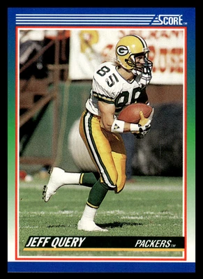 1990 Score Jeff Query #26 Green Bay Packers NFL Football - Image 1 of 2