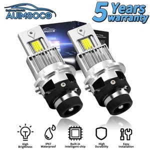 For Mercedes-Benz E500 2004-2007 D2S D2C D2R LED Headlight Bulbs High Low Beam - Picture 1 of 11