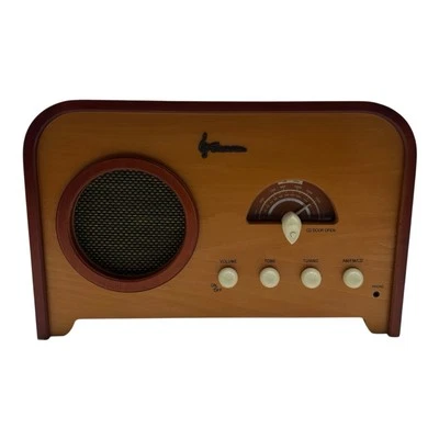 Vintage Emerson NR52 AM-FM Radio & CD Player Wooden 50s Style - Tested & Working - Image 1 of 4