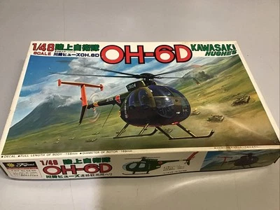 Fujimi 5A-50 Hughes Kawasaki OH-6D Helicopter Model Kit 1/48 Scale Sealed Parts - Image 1 of 4