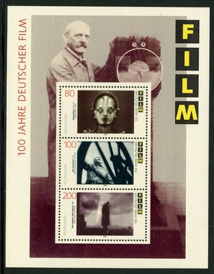 GERMANY 1995 SOUVENIR SHEET #1906, 100 YEARS OF GERMAN FILM !! I 122 - Image 1 of 2