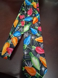 JERRY GARCIA Abstract Collection 68 Herren-Krawatte Weihnachtslichter Print - Bild 1 von 5