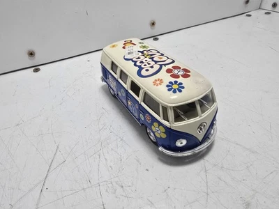 VW Bus 1962 Kinsmart 1:32 – Peace & Love Hippie Diecast Model - Image 1 of 4
