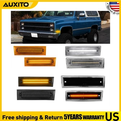 Luces LED laterales para camioneta Chevrolet C10 C20 C30 K10 K20 K30 1981-1985 Foto 1 de 4