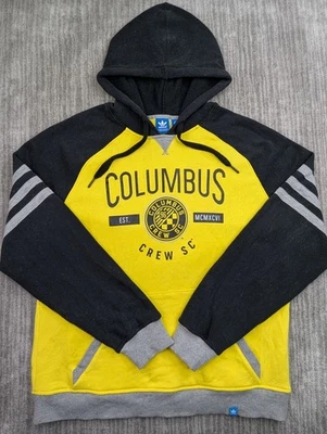 Adidas Columbus Crew Sudadera con Capucha Para Hombre XL MLS Fútbol Negro Amarillo Sudadera Foto 1 de 4