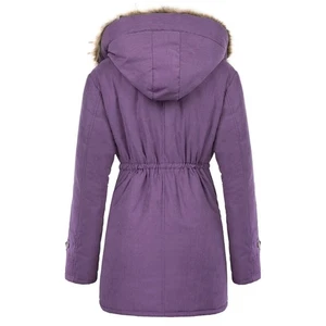 Coat Women Army Green Beaches Black Parkas Skating Thicken Fleece Lined Travel - Picture 1 of 84