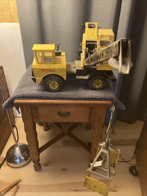 Camión grúa de juguete Mighty Tonka turbo diésel vintage de los años 70 # 37180 MR-970 granero encontrar Foto 1 de 4