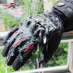 Motorcycle Gloves Touchscreen Winter Warm Waterproof Windproof Protective Gloves - Picture 1 of 14