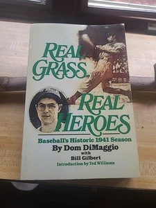 Real Grass Real Heroes by Dom DiMaggio Paperback 1st Printing - Picture 1 of 5