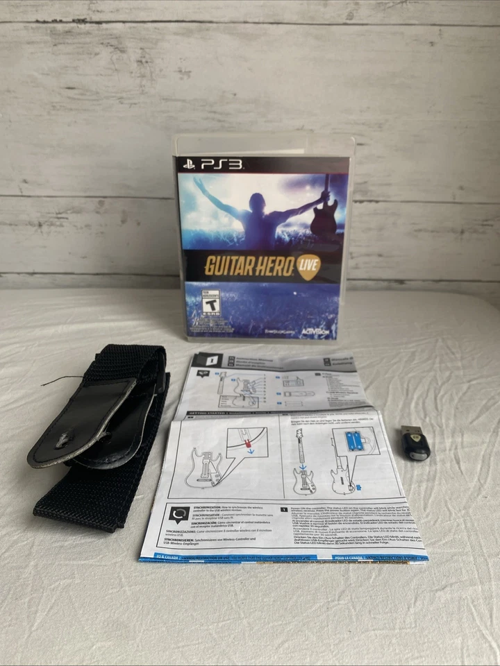 Guitar Hero LIVE PS3 USB Dongle,  Game, Manual, Strap PlayStation 3 - Image 1 of 4