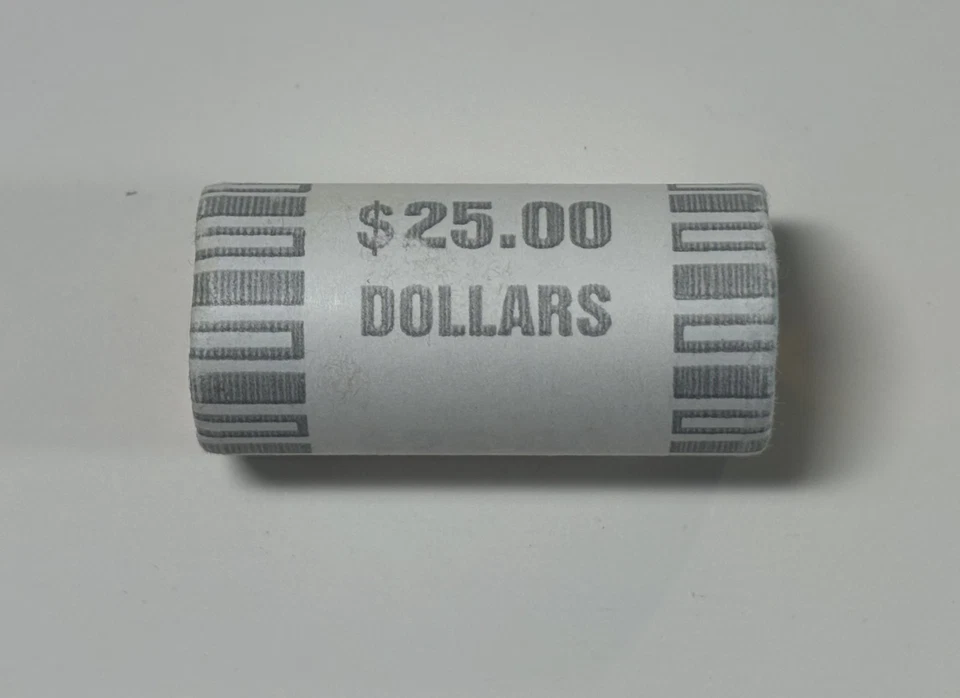 2000-P $1 Sacagawea Dollar BU Bank Roll 25 Uncirculated Coins - Image 1 of 4